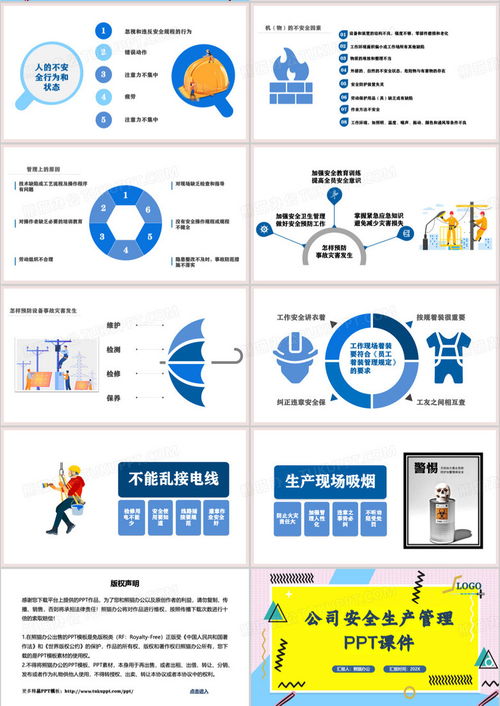黃色簡(jiǎn)約公司安全生產(chǎn)管理ppt模板下載 熊貓辦公
